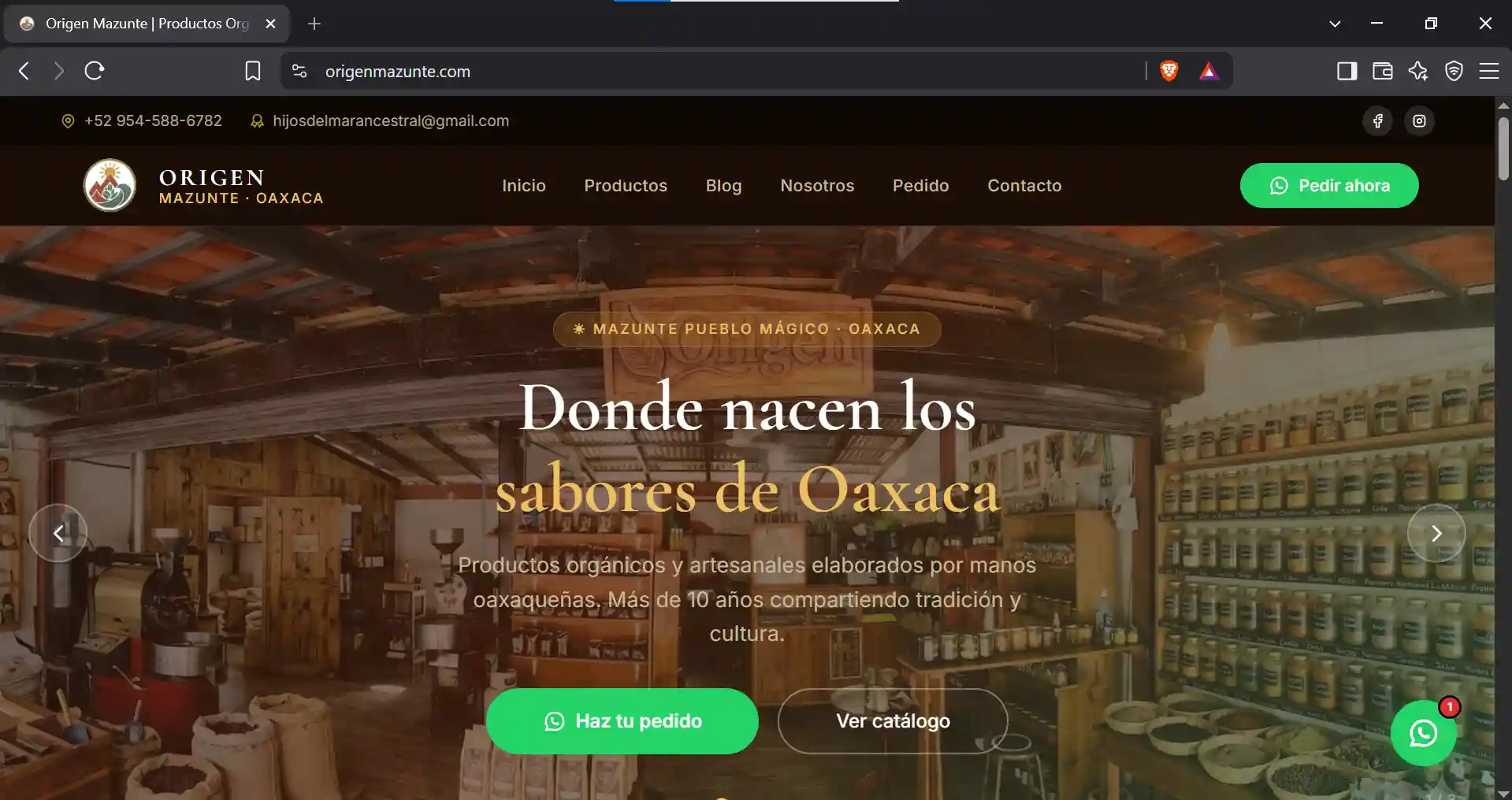 Proyecto: Tienda de productos artesanales